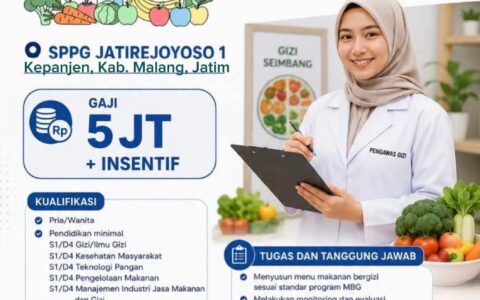 We’re Hiring – Pengawas Gizi