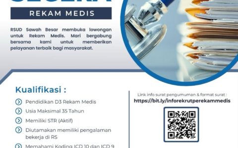 Lowongan Kerja Rekam Medis – RSUD Sawah Besar