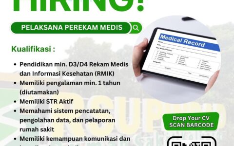 Lowongan Kerja Pelaksana Perekam Medis – RSU Pindad