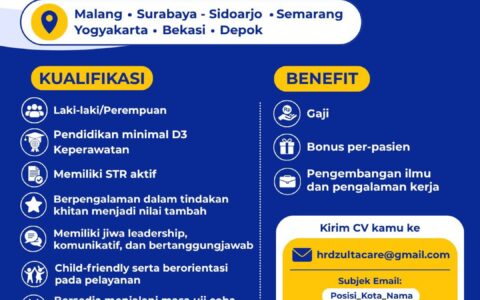 Bergabung Bersama Tim Sunat Eksklusif Zulta Care