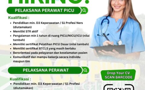 RSU Pindad Membuka Lowongan Kerja Perawat PICU