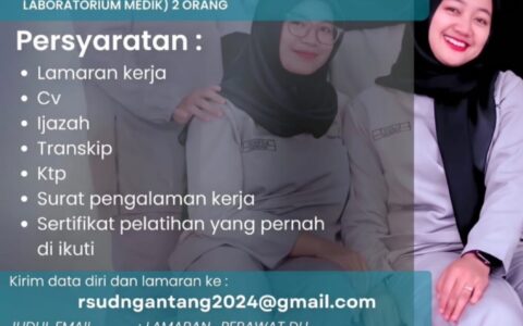 RSUD Ngantang Buka Lowongan Kerja untuk Tenaga Kesehatan