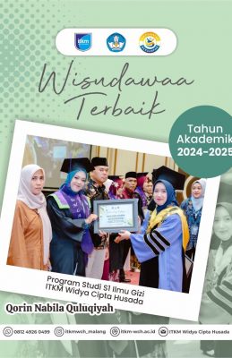 Momen Penyerahan Penghargaan kepada WISUDAWAN TERBAIK atas nama -1. Qorin Nabila Quluqiyah dari